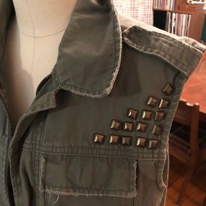 Urban Outfitters Studded Army Vest